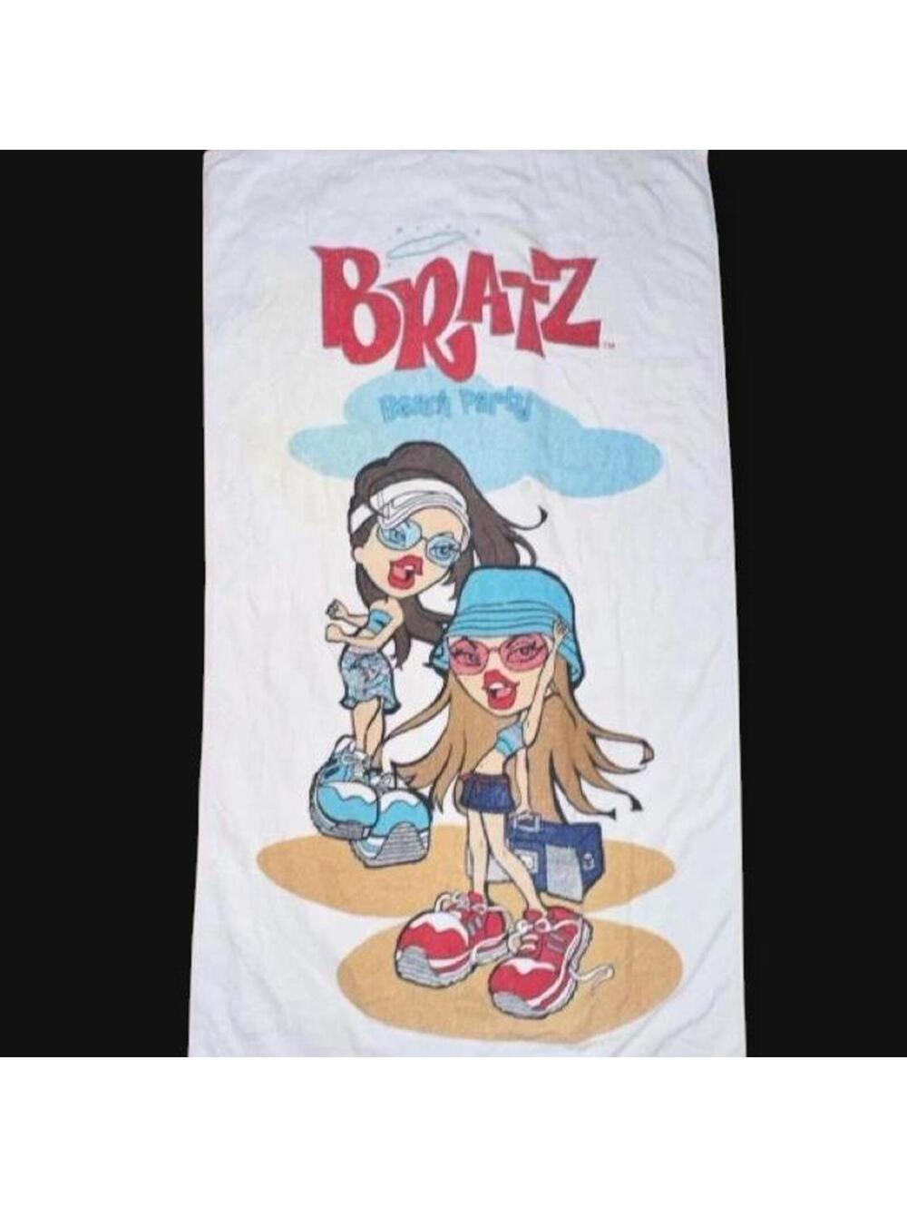 Vintage/Y2K Bratz Beach Party Oversized Bath Towel Early 2000s MGA Rare